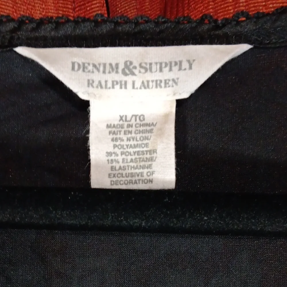 Denim & Supply Ralph Lauren Black Floral Blouse - Picture 2 of 9